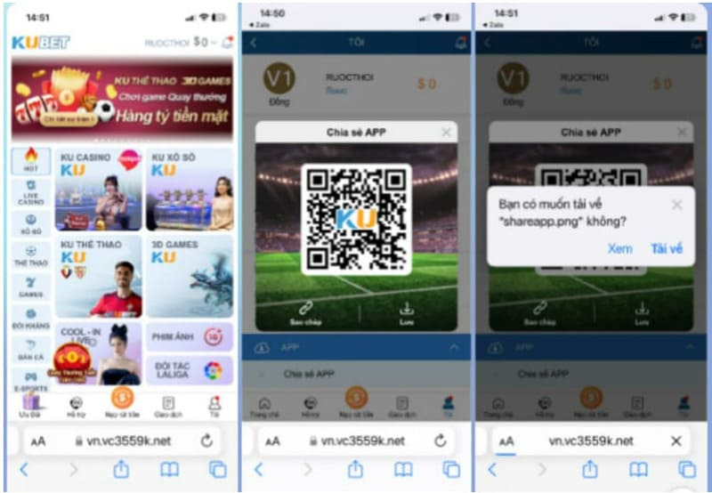 Thao tác tải app Kubet iOS cần thực hiện